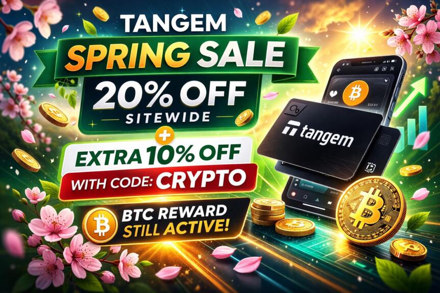 Tangem Spring Sale: 20% Off Plus Extra 10% with Code CRYPTO