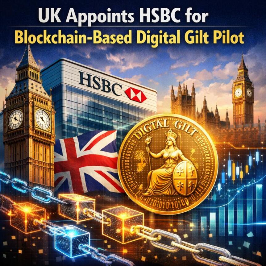 UK Appoints HSBC for Blockchain-Based Digital Gilt Pilot