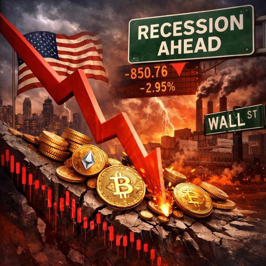 US Recession Fears Trigger Sharp Crypto Market Crash