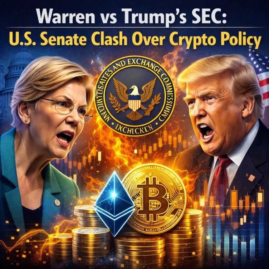 Warren vs Trump’s SEC: U.S. Senate Clash Over Crypto Policy