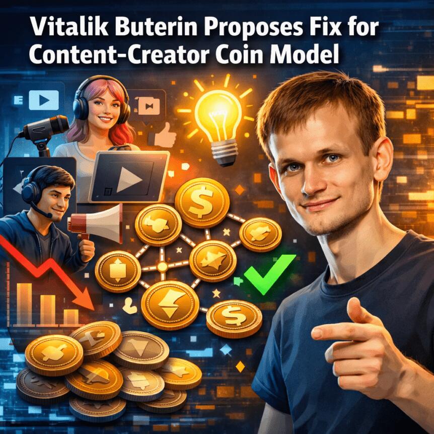 Vitalik Buterin Proposes Fix for Content-Creator Coin Model