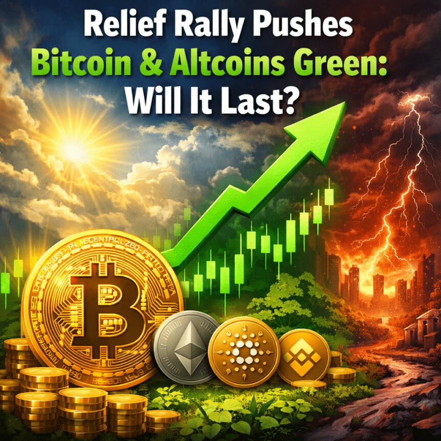 Relief Rally Pushes Bitcoin & Altcoins Green: Will It Last?