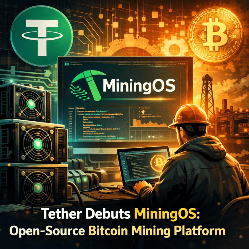 Tether Debuts Miningos: Open-Source Bitcoin Mining Platform