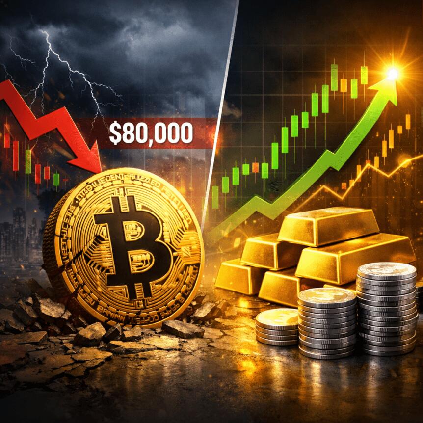 Bitcoin Struggles to Reclaim $80K as Gold and Silver Rally