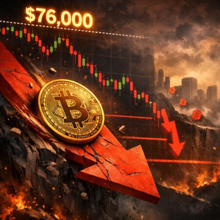 Bitcoin Slides To Lower Lows After Failed $76,000 Relief Bounce