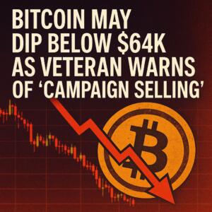 Bitcoin May Dip Below $64k As Veteran Warns Of 'campaign Selling'