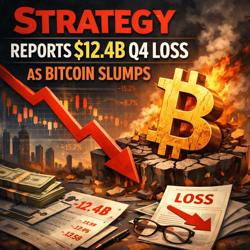 Strategy Reports $12.4b Q4 Loss As Bitcoin Slumps
