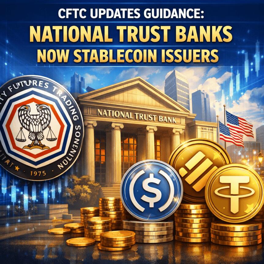 cftc Updates Guidance: National Trust Banks Named Stablecoin Issuers
cftc Updates Guidance: National Trust Banks As Stablecoin Issuers
cftc Updates Guidance: National Trust Banks Now Stablecoin Issuers