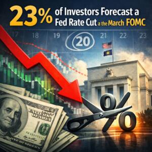 23% Of Investors Forecast A Fed Rate Cut At The March Fomc