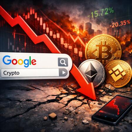 Crypto Google Searches Plummet To 1-Year Lows Amid Market Crash