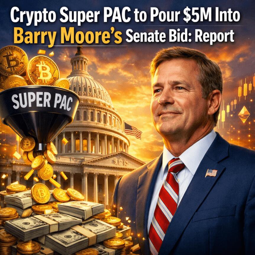 Crypto Super Pac To Pour $5m Into Barry Moore's Senate Bid: Report