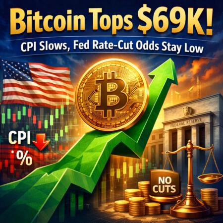 Bitcoin Tops $69k As Cpi Slows, Fed Rate-Cut Odds Stay Low