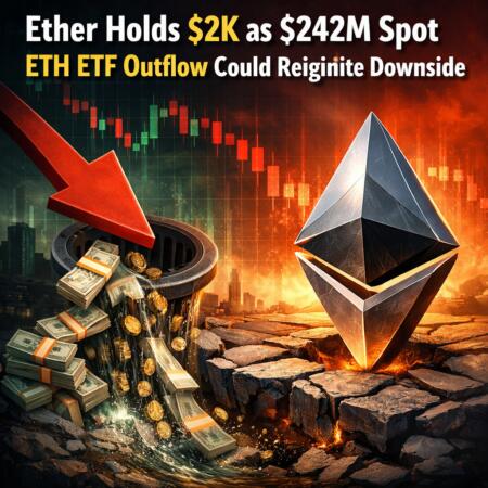 Ether Holds $2k As $242m Spot Eth Etf Outflow Could Reignite Downside