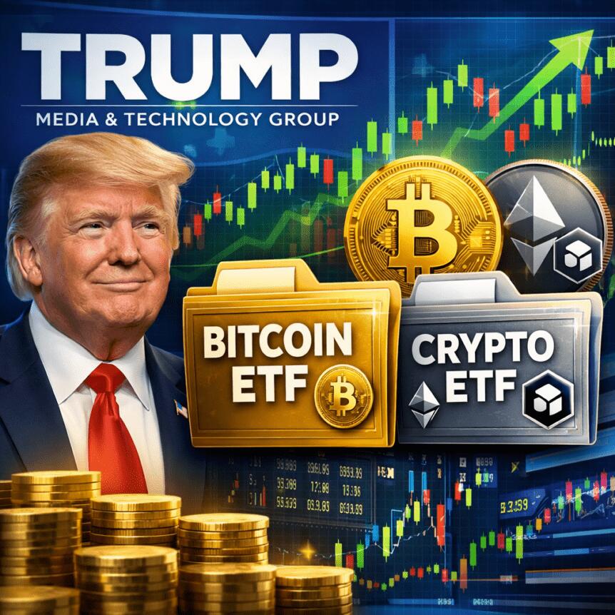 Trump Media Files for Two Crypto ETFs Tied to Bitcoin, Ether, Cronos
