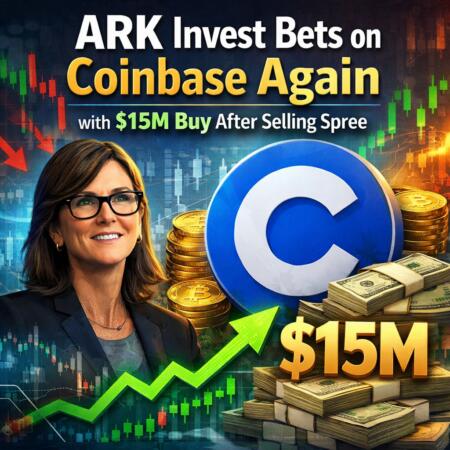 Ark Invest Bets On Coinbase Again With $15m Buy After Selling Spree