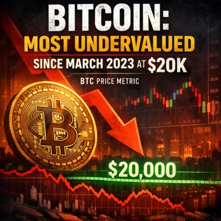 Bitcoin: Most Undervalued Since March 2023 at $20K, BTC Price Metric Bitcoin: Most Undervalued Since March 2023 At $20k, Btc Price Metric