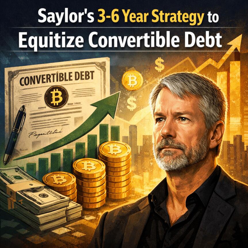 Saylor's 3-6 Year Strategy To Equitize Convertible Debt