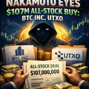 Nakamoto Eyes $107m All-Stock Buy: Btc Inc, Utxo