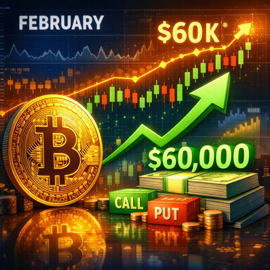 Bitcoin Options Market Signals $60K Retest in February Bitcoin Options Market Signals $60k Retest In February