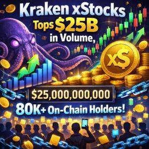 Kraken Xstocks Tops $25b In Volume, 80k+ On-Chain Holders
