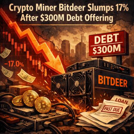 Crypto Miner Bitdeer Slumps 17% After $300M Debt Offering Crypto Miner Bitdeer Slumps 17% After $300m Debt Offering