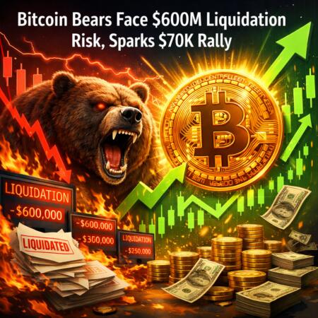 Bitcoin Bears Face $600M Liquidation Risk, Sparks $70K Rally Bitcoin Bears Face $600m Liquidation Risk, Sparks $70k Rally
