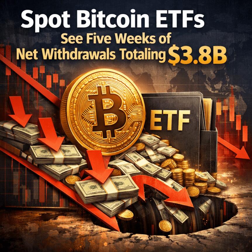 Spot Bitcoin Etfs See Five Weeks Of Net Withdrawals Totaling $3.8b
