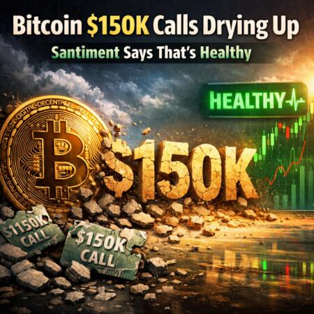 Bitcoin $150K Calls Drying Up, Santiment Says That’s Healthy Bitcoin $150k Calls Drying Up, Santiment Says That's Healthy