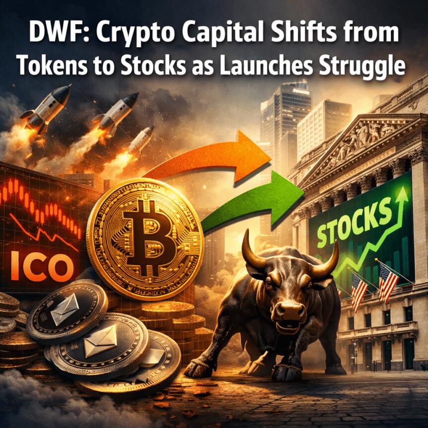DWF: Crypto Capital Shifts from Tokens to Stocks as Launches Struggle