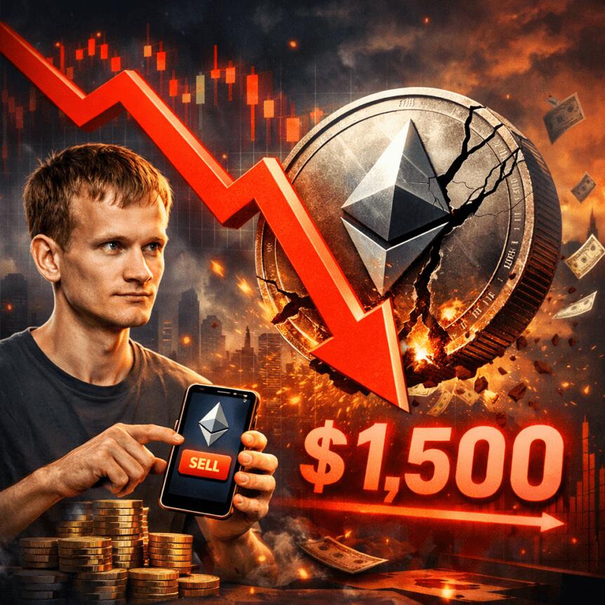 Ethereum Risks Dip Below $1.5K as Vitalik Buterin Sells ETH Faster