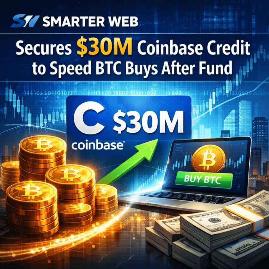 Smarter Web Secures $30M Coinbase Credit to Speed BTC Buys After Fund Smarter Web Secures $30m Coinbase Credit To Speed Btc Buys After Fund