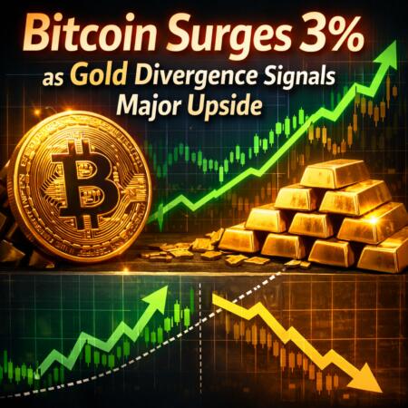 Bitcoin Surges 3% as Gold Divergence Signals Major Upside Bitcoin Surges 3% As Gold Divergence Signals Major Upside