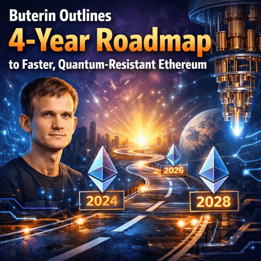 Buterin outlines 4-year roadmap to faster, quantum-resistant Ethereum Buterin Outlines 4-Year Roadmap To Faster, Quantum-Resistant Ethereum