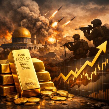 Gold Surges As Middle East Tensions Drive Safe-Haven Demand