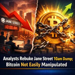 Analysts Rebuke Jane Street 10am Dump; Bitcoin Not Easily Manipulated