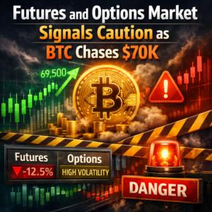 Futures And Options Market Signals Caution As Btc Chases $70k