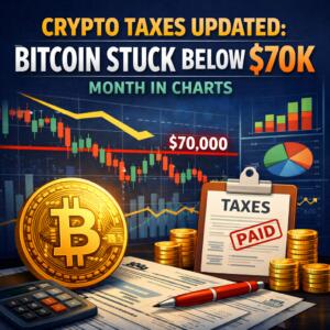 Crypto Taxes Updated: Bitcoin Stuck Below $70k – Month In Charts