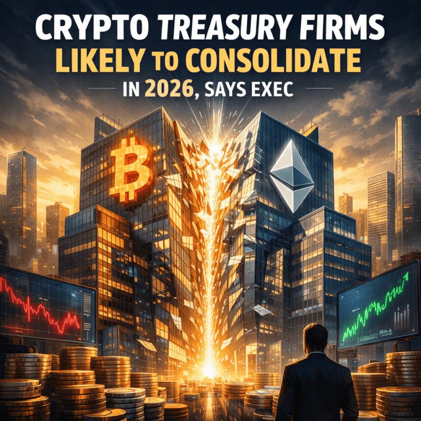 Crypto Treasury Firms Likely to Consolidate in 2026, Says Exec Crypto Treasury Firms Likely To Consolidate In 2026, Says Exec