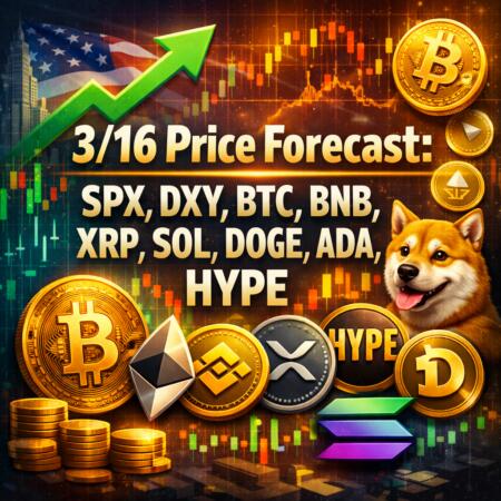 3/16 Price Forecast:spx, Dxy,btc,eth,bnb, Xrp, Sol, Doge, Ada, Hype