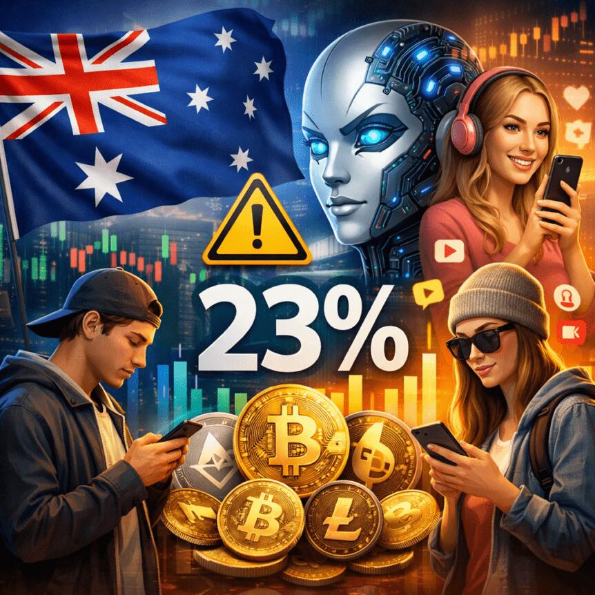 Australia warns on AI and finfluencers as Gen Z owns 23% of crypto
