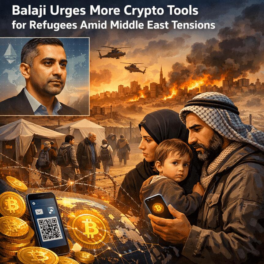 Balaji Urges More Crypto Tools For Refugees Amid Middle East Tensions