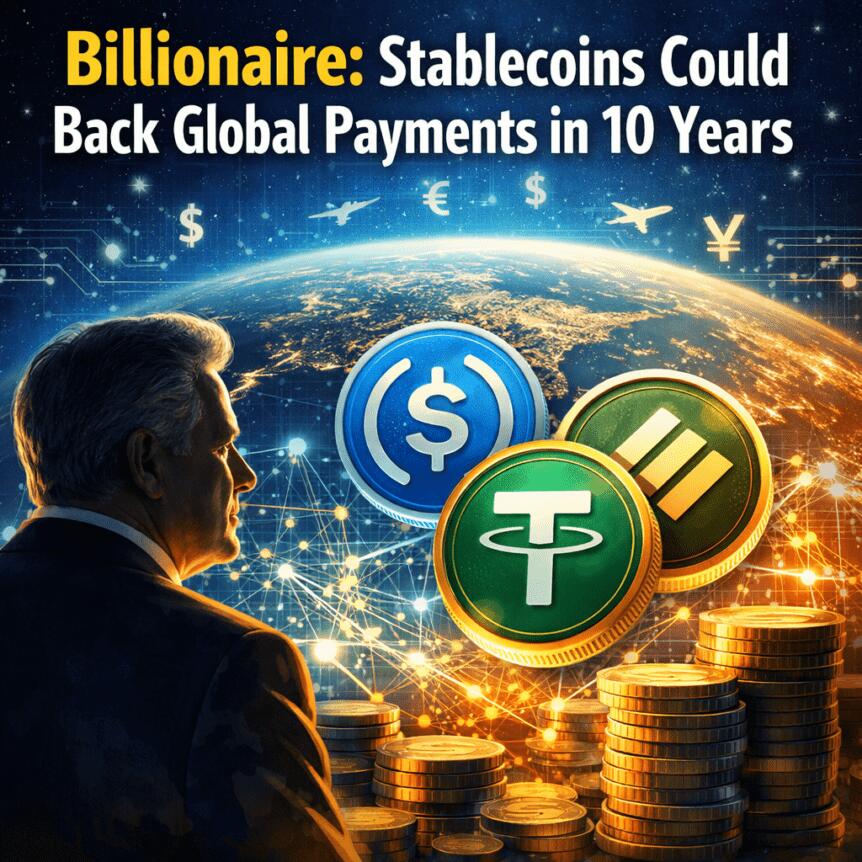 Billionaire: Stablecoins could back global payments in 10 years