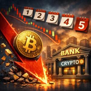 Bitcoin Drops For Fifth Straight Month As Banks Integrate Crypto