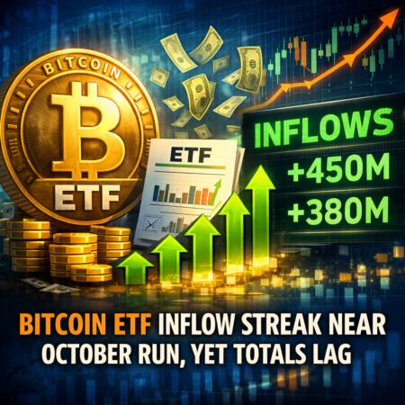 Bitcoin Etf Inflow Streak Near October Run, Yet Totals Lag