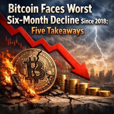 Bitcoin Faces Worst Six-Month Decline Since 2018; Five Takeaways