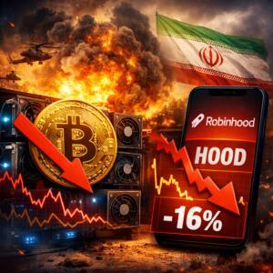 Bitcoin Hashrate Dips After Iran Tensions; HOOD Down 16% This Month Bitcoin Hashrate Dips After Iran Tensions; Hood Down 16% This Month
