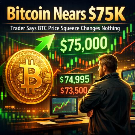 Bitcoin Nears $75K as Trader Says BTC Price Squeeze Changes Nothing Bitcoin Nears $75k As Trader Says Btc Price Squeeze Changes Nothing