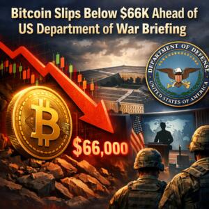 Bitcoin Slips Below $66k Ahead Of Us Department Of War Briefing