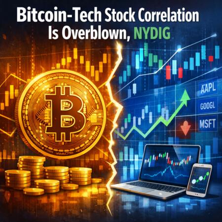 Bitcoin-Tech Stock Correlation Is Overblown, NYDIG Bitcoin-Tech Stock Correlation Is Overblown, Nydig