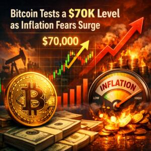 Bitcoin Tests a $70K Level as Inflation Fears Surge Bitcoin Tests A $70k Level As Inflation Fears Surge